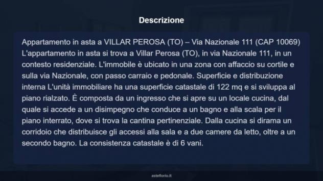 Immobile in asta di 122 m² con più di 5 locali in vendita a Villar Perosa - Foto 6