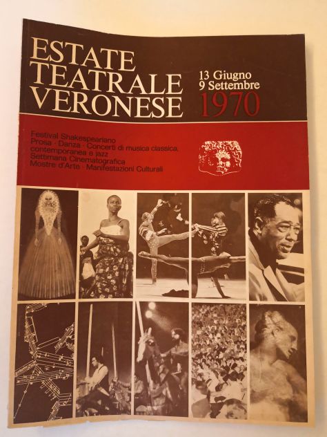 Libro "Estate Teatrale Veronese" dal 13 giugno al 9 settembre 1970.
