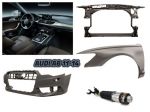 Audi A6 frontale paraurti cofano radiatore fanale kit airbag 2011 12 13 14