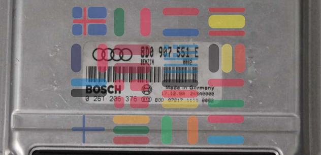 0261206376 4D0907551E Audi A4 2.7 centralina motore Bosch - Foto 2