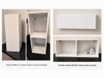 Pensili bagno bianco lucido- nuovi