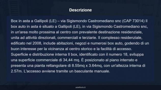 Immobile in asta di 34 m² in vendita a Gallipoli - Foto 5