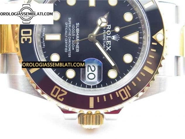 Rolex Replica SUBMARINER 116613 LN BLACK CERAMIC 904L STEEL/YG 1:1 BEST EDITION BLACK DIAL 3135 - Foto 8
