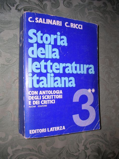 STORIA DELLA LETTERATURA ITALIANA 3