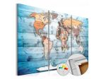 Quadro Di Sughero Con Sfondo Azzurro In 3 Parti Arredalacasa