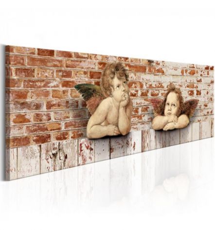 Quadro Con Due Angeli Cm. 120x40 E 135x45 - ARREDALACASA