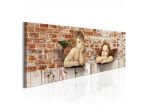 Quadro Con Due Angeli Cm. 120x40 E 135x45 - ARREDALACASA