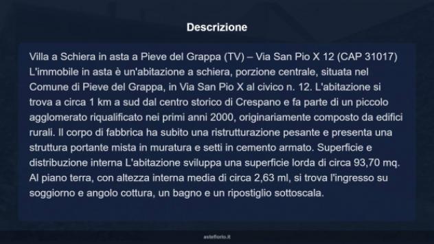 Immobile in asta di 93 m², box auto in vendita a Pieve del Grappa - Foto 18