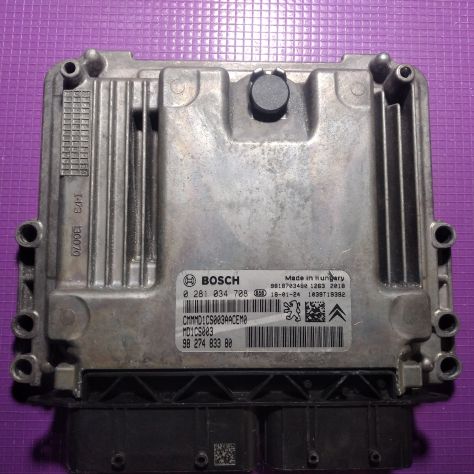 ECU Peugeot 308 BOSCH 0281034708 9827483380 MD1CS003 9818703480 Centralina mot