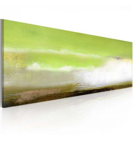 Dipinto Astratto Alba Verde Arredalacasa Cm. 100x40