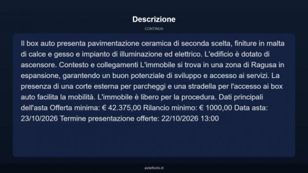 Immobile in asta di 70 m², box auto in vendita a Ragusa - Foto 9