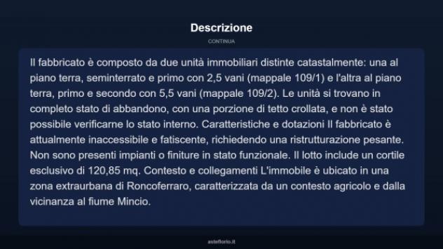 Immobile in asta di 225 m² con più di 5 locali in vendita a Roncoferraro - Foto 18