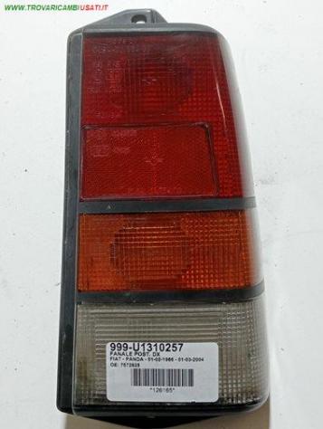 FANALE POST. DX 999-U1310257 Parti elettriche Fanaleria Fanali Fanale post. dx. FIAT - PANDA - 01-02-1986 - 01-03-2004