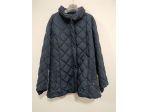 GIACCA LUNGA TRAPUNTATA DA DONNA XXL NERA ECO COLLECTION
