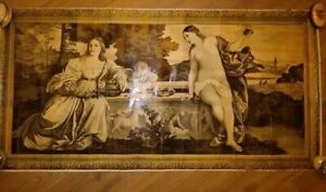 Antica stampa anni 20 - 110 x 55 cm