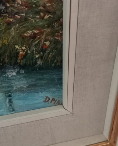 Quadro firmato Delfino  Pini   (1922-1995)  realizzato ad  olio su - Foto 3