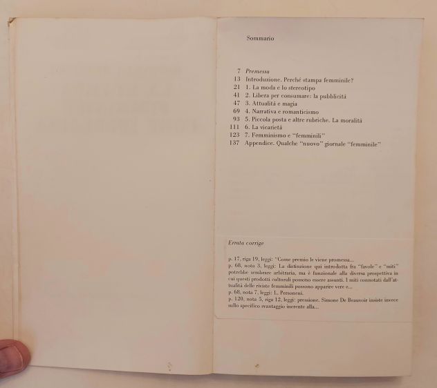 La stampa femminile come ideologia di Giovanna Pezzuoli Ed.Il Formichiere,1975 - Foto 3