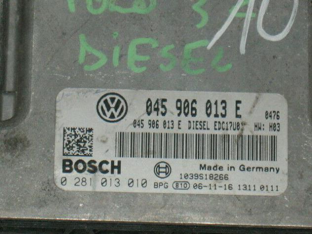 0281013010 ECU SKODA VW POLO 1.4 0281013010 045906013E EDC17U01H03 HW03 - Foto 2