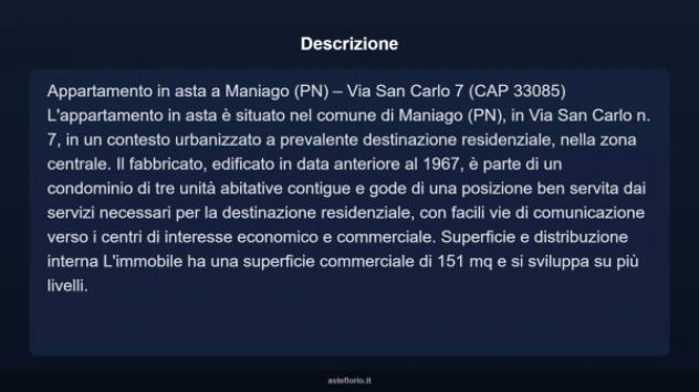Immobile in asta di 151 m² con più di 5 locali in vendita a Maniago - Foto 4