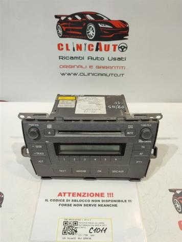 AUTORADIO TOYOTA Prius 3° Serie 86120-47330 2ZRFXE (0916)