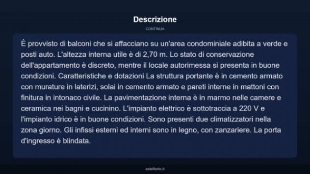 Immobile in asta di 169 m² con più di 5 locali e box auto in vendita a Bisceglie - Foto 5