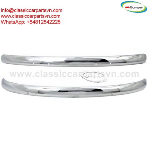 VW Beetle blade style (1955-1972) bumpers by stainless steel new - Foto 2