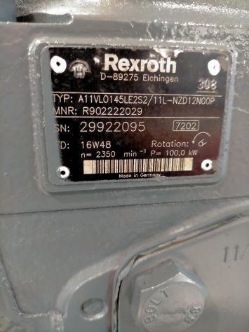 Pompa Rexroth A11VLO145LE2S2/11L-NZD12N00P - Foto 2