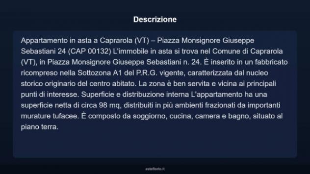 Immobile in asta di 98 m² in vendita a Caprarola - Foto 3