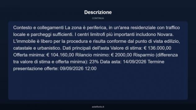 Immobile in asta di 115 m², box auto in vendita a Oleggio - Foto 13