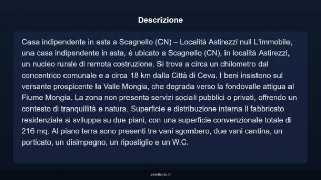 Immobile in asta di 216 m² in vendita a Scagnello - Foto 3