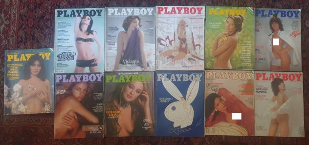 Lotto 11 Playboy Italia Giorgi Cassini Ciuffini Omaggio Placido Rocca ecc
