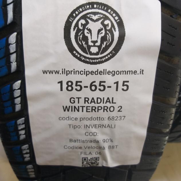 4 GOMME 185 65 15 GT RADIAL A68237 - Foto 2