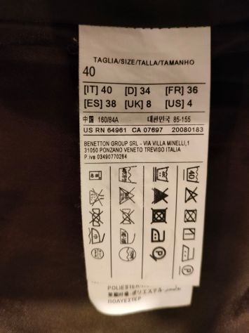 Giaccone Sisley donna marrone tg. 40 - Foto 6