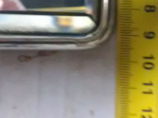 Antico specchio da barbiere con molatura al bordo an 40/50 - Foto 5