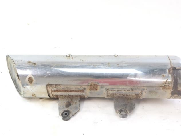 SUZUKI BURGMAN AN 400 1430515F12 MARMITTA SILENZIATORE SCARICO 99 - 00 MUFFLER CON GRAFFI SEGNI DI USURA - Foto 2
