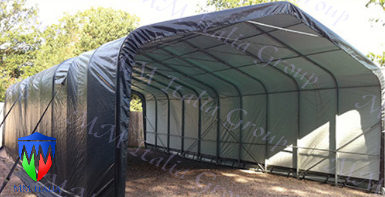 Tendoni Coperture Strutture Provvisorie 8,0 x 12,0 x 4,0 telo 550 gr. mq. - Foto 2