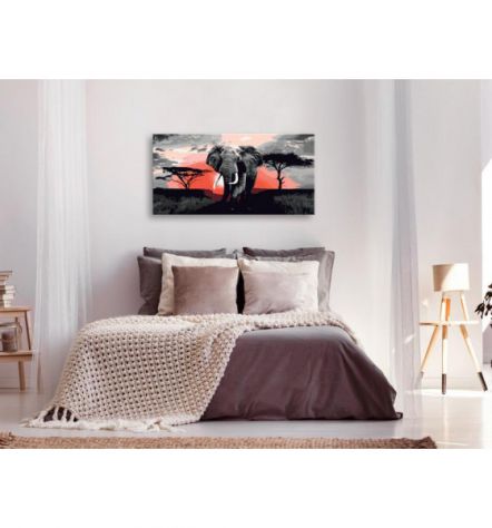 Quadro Fai Da Te 80x40 Cm. Elefante N. 2 ARREDALACASA Spedizione Gratis - Foto 2
