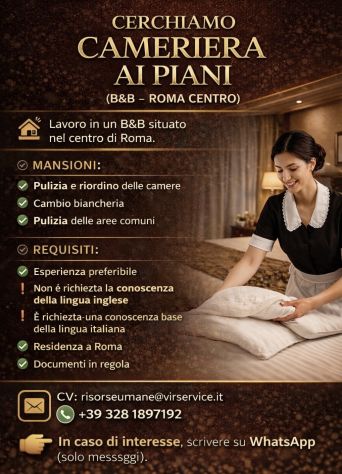 ROMA CAMERIERA AI PIANI