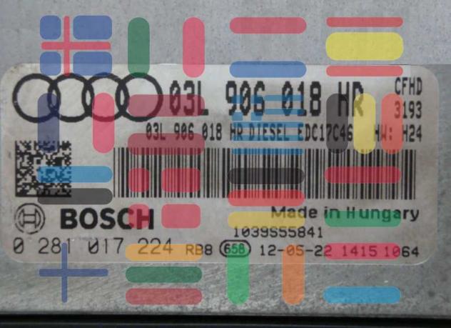 0281017224 03L906018HR Audi A1 2.0 centralina motore Bosch - Foto 2