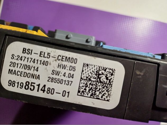 BSI--EL5--CEMOO HW:D5 SW:4.04 S:2471741140 28550137 9819851480--01 - Foto 3