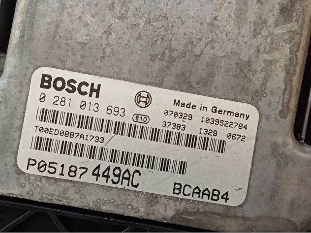 CALIBER CENTRALINA MOTORE DODGE CALIBER 2.0 CRD, CODICE B0SCH : 0281013693 Ce - Foto 6