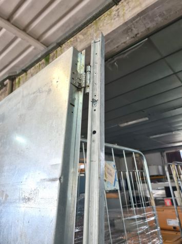 porta zincata per garage usata - Foto 4