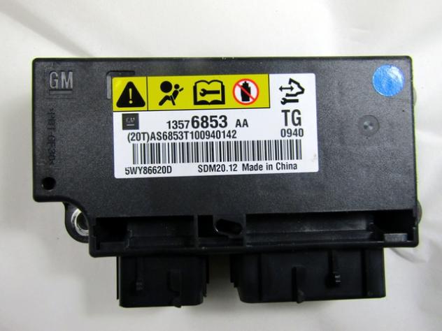 13576853 KIT AIRBAG CHEVROLET SPARK 1.0 B 50KW 5M 5P (2010) RICAMBIO USATO CON PRETENSIONATORI CINTURE DI SICUREZZA, CENTRALINA AIRBAG, AIRBAG VOLANTE - Foto 4