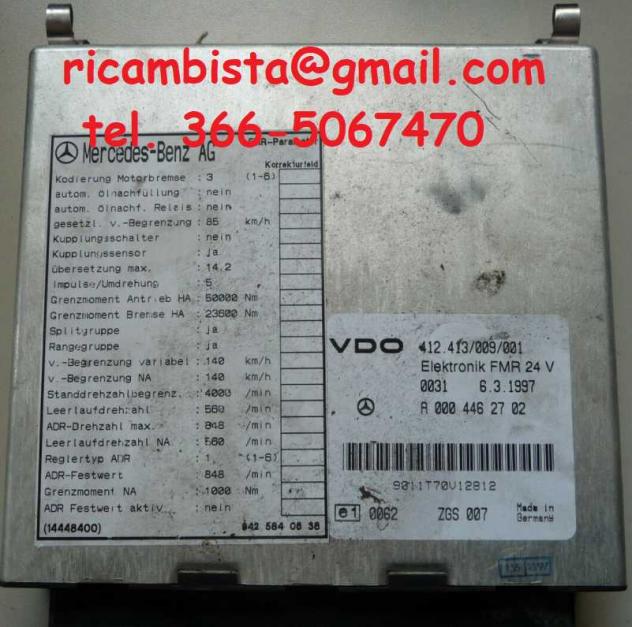 A0004462702 Mercedes-Benz Actros centralina motore VDO