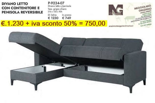 PROMOZIONE DIVANO CON CONTENITORE E PENISOLA STOCK MENSILE SCADE FINE FEBBRAIO - Foto 4