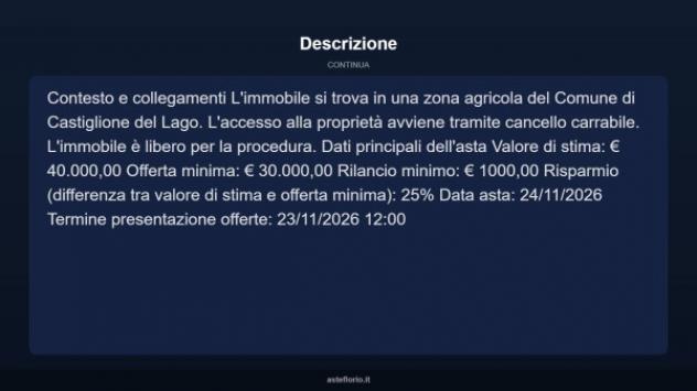 Immobile in asta di 44 m² in vendita a Castiglione del Lago - Foto 13