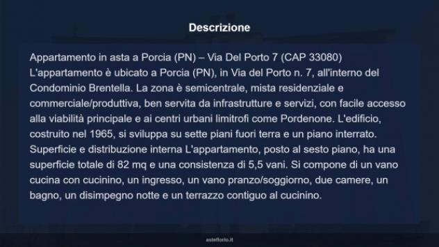 Immobile in asta di 82 m², box auto in vendita a Porcia - Foto 12