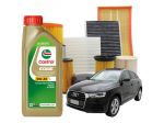 Kit Tagliando 5 Litri Olio Motore Castrol EDGE LL 5W30 per Audi Q3