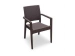 Sedie cod 8034 in Resina color marrone nuove
