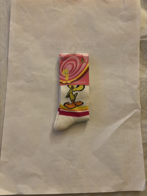 CALZE NUOVE CON CARTELLINO DA BAMBINA”LOONEY TUNES”TITTI,N’27-30,IN COTONE - Foto 8